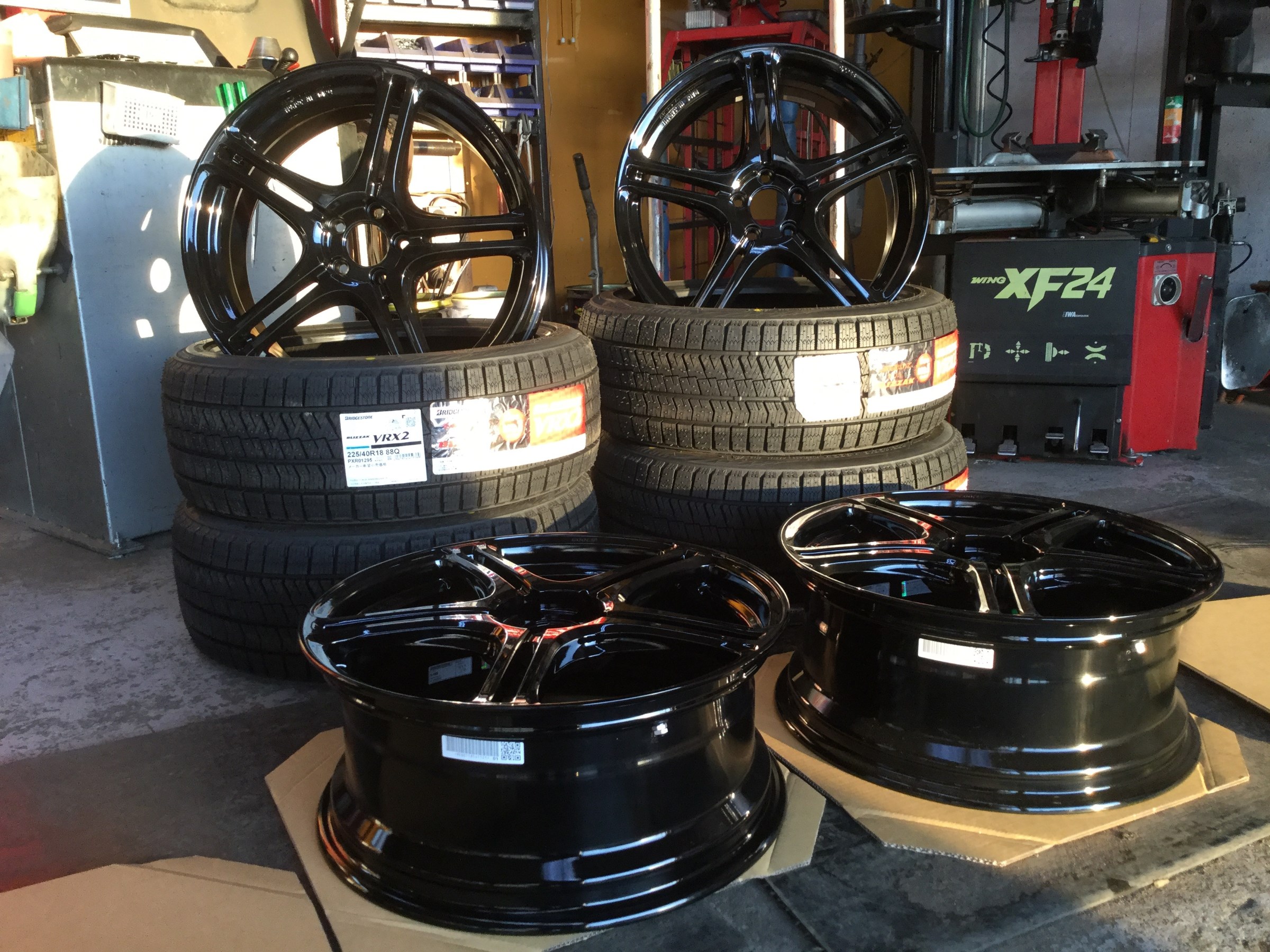 225/40R18、レイズVR.G2、BMW、軽量、PCD120、9J、50