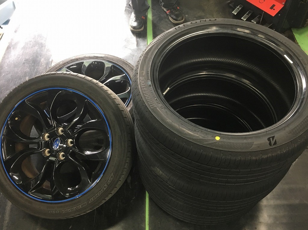 レヴォーグ レグノ GR-XⅡタイヤ交換四輪アライメント調整 | スバル