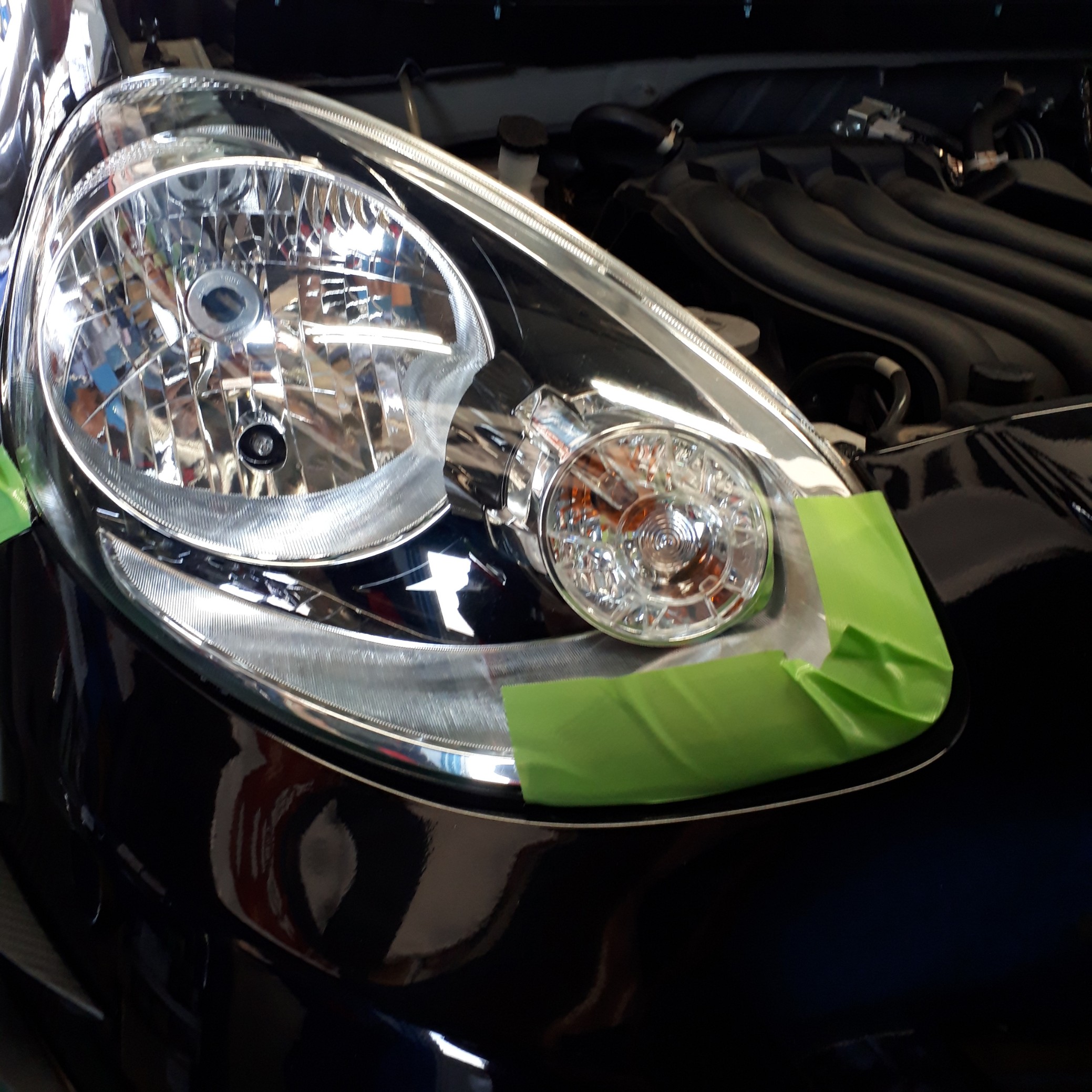 買い物 nismoマーチK13後期専用LEDデイライトカバー ブルー イエロー2