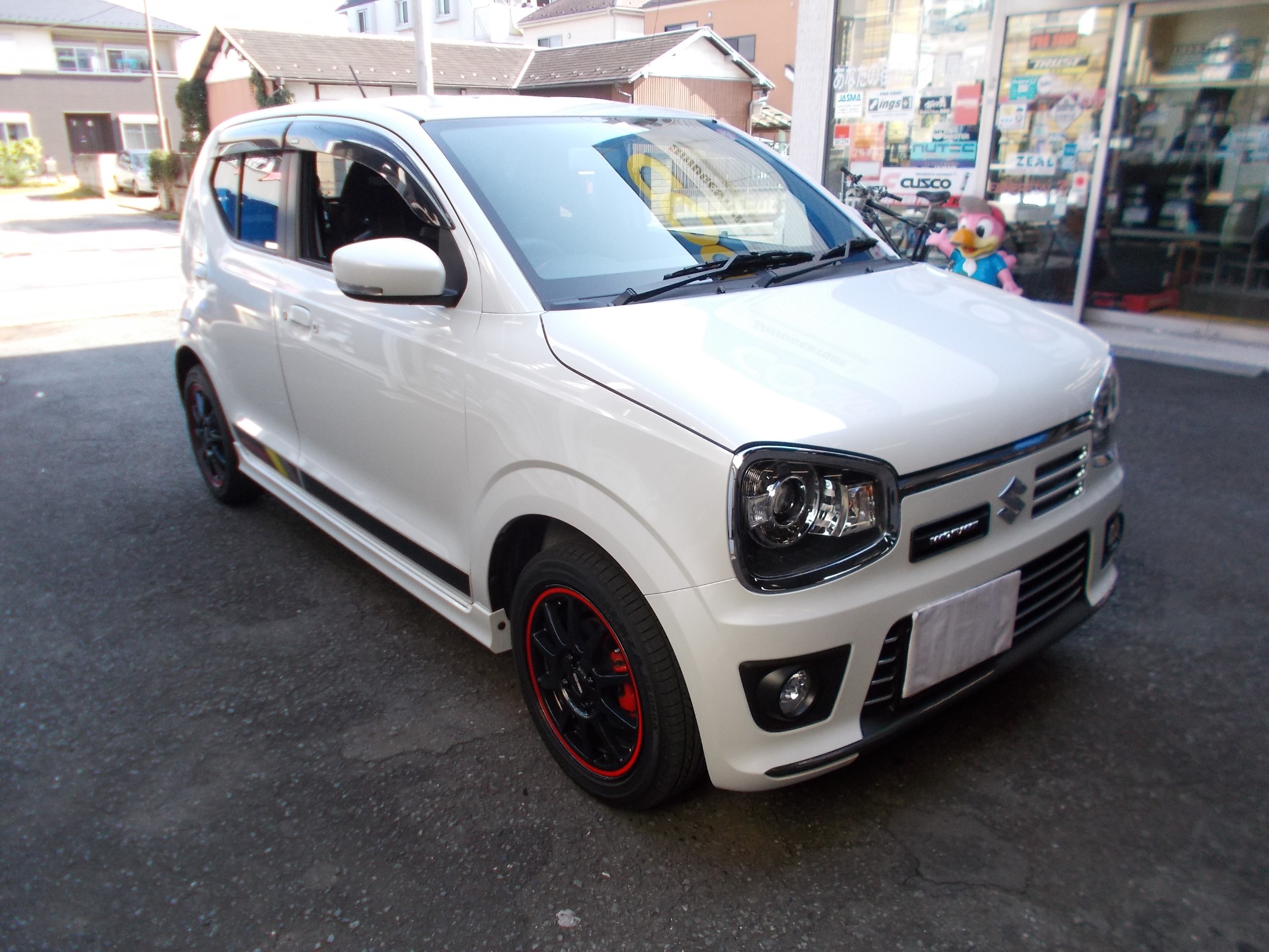 アルト ワークス テイン製の車高調「FLEX-Z」装着＆アライメント