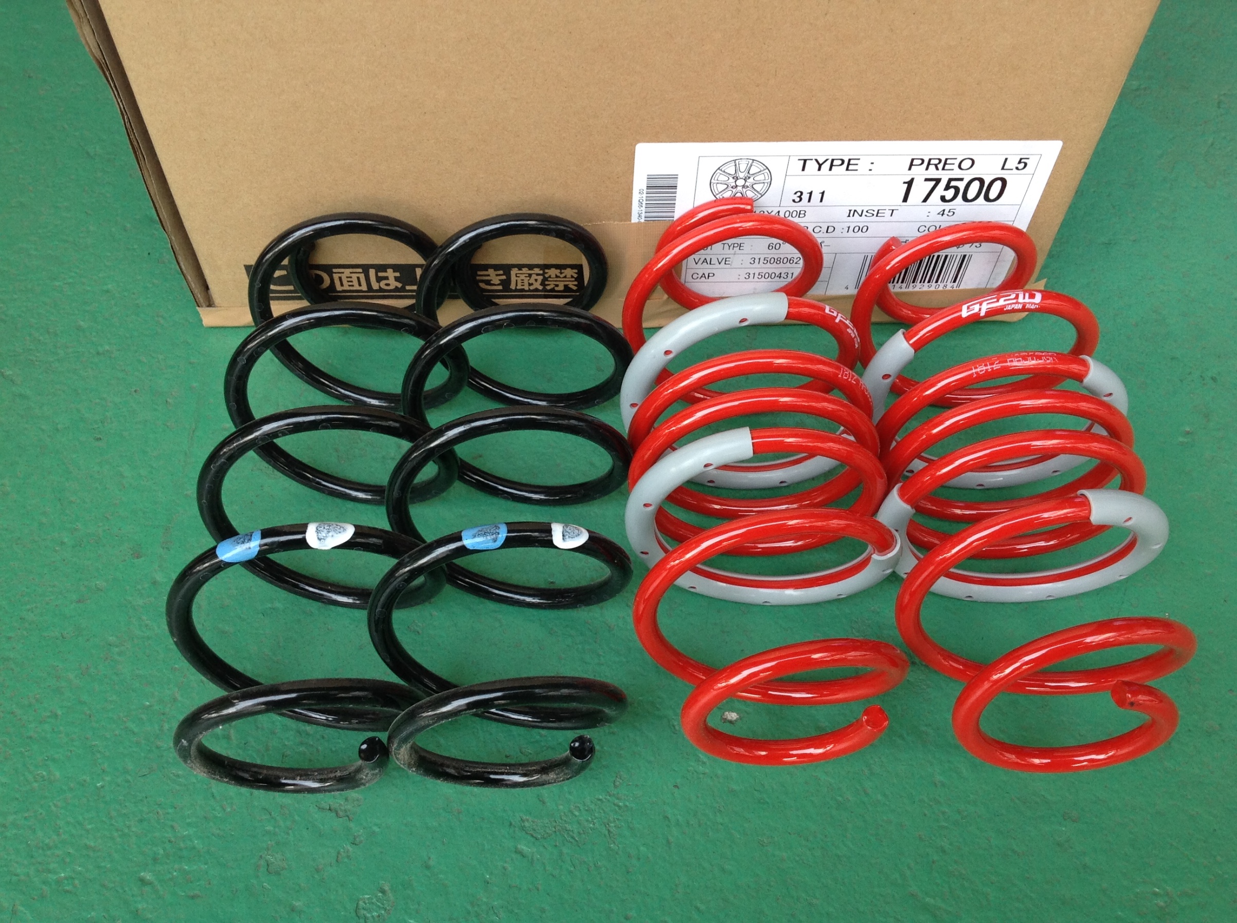 アルトワークス HA36S ローダウンスプリング タナベ GF210 アルトワークス HA36 タナベGF210取り付け 四輪アライメント調整