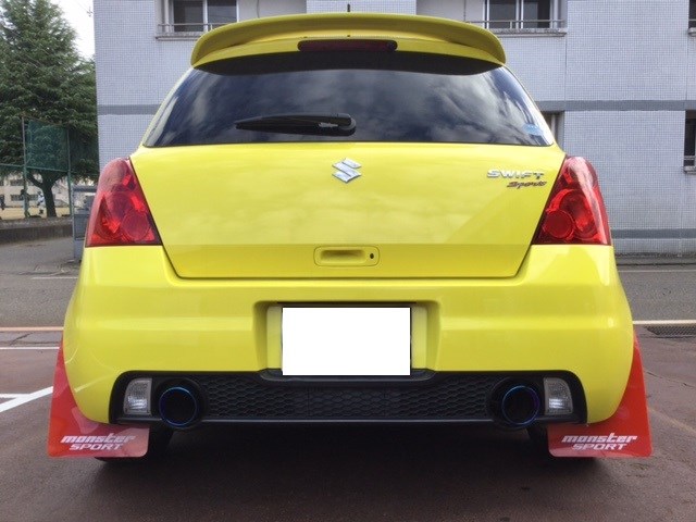 ブラウン×ピンク SUZUKI 純正 マッドガード （スイフトスポーツZC31S用