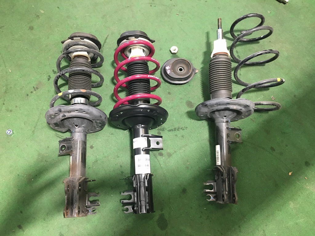 FIAT500S 足回りリフレッシュSACHS・ザックス四輪アライメント調整