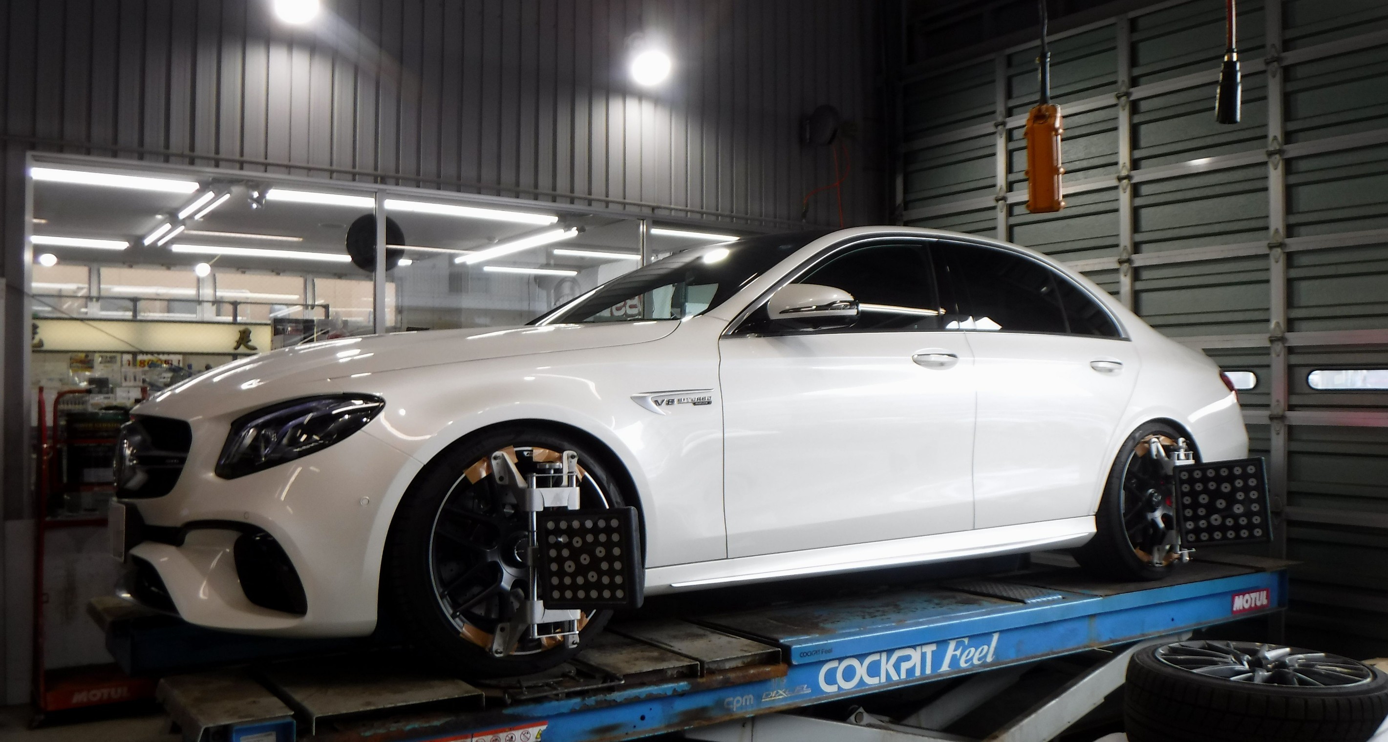 iiD Lowering Kit 取付 ＆ アライメント調整作業 ／ Mercedes AMG E