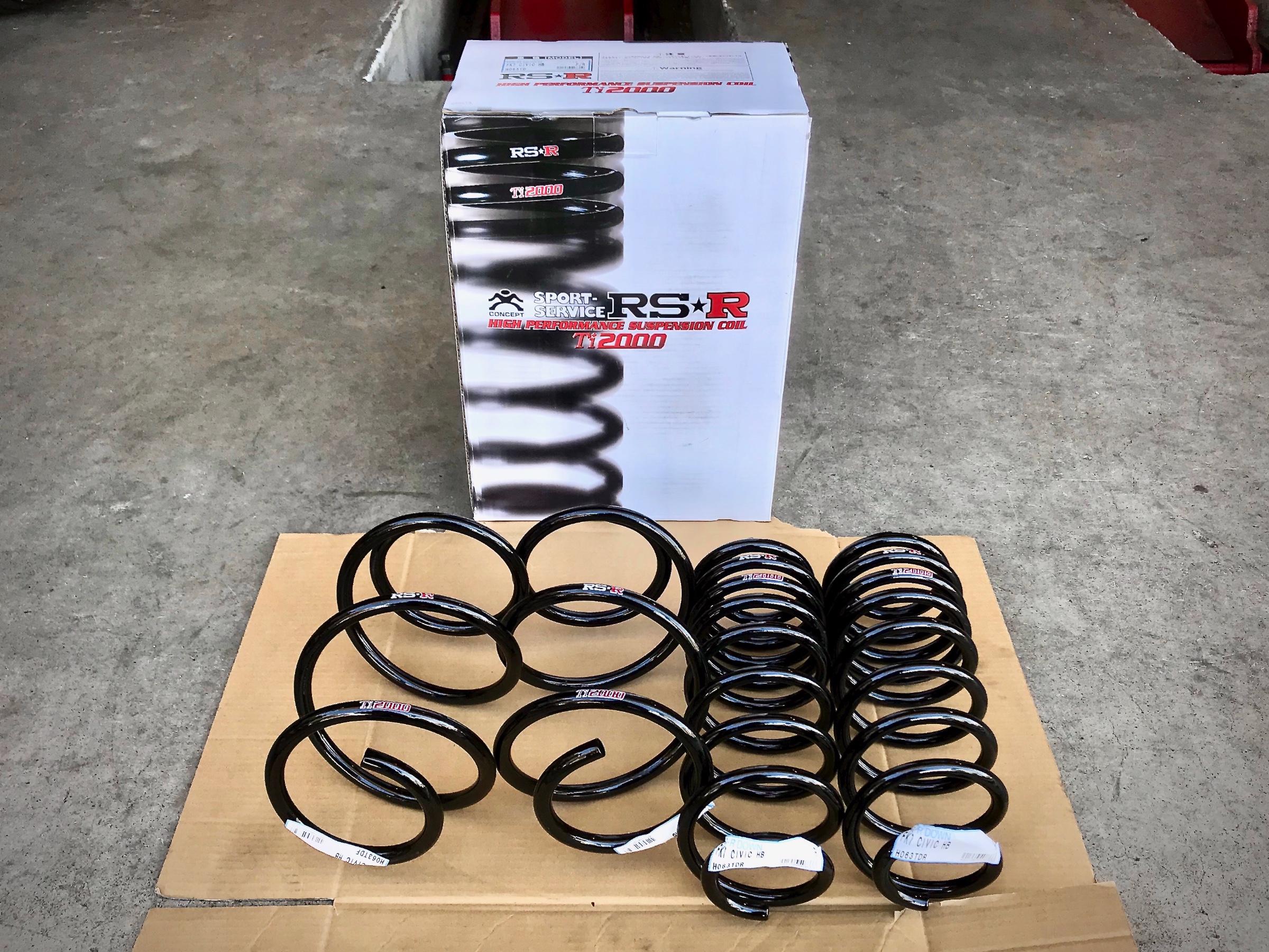 【 RS☆R 】ダウンサス Ti2000 シビック FL1用 前後セット ※美品 RS☆R 】ダウンサス Ti2000 シビック FL1用 前後セット ※美品