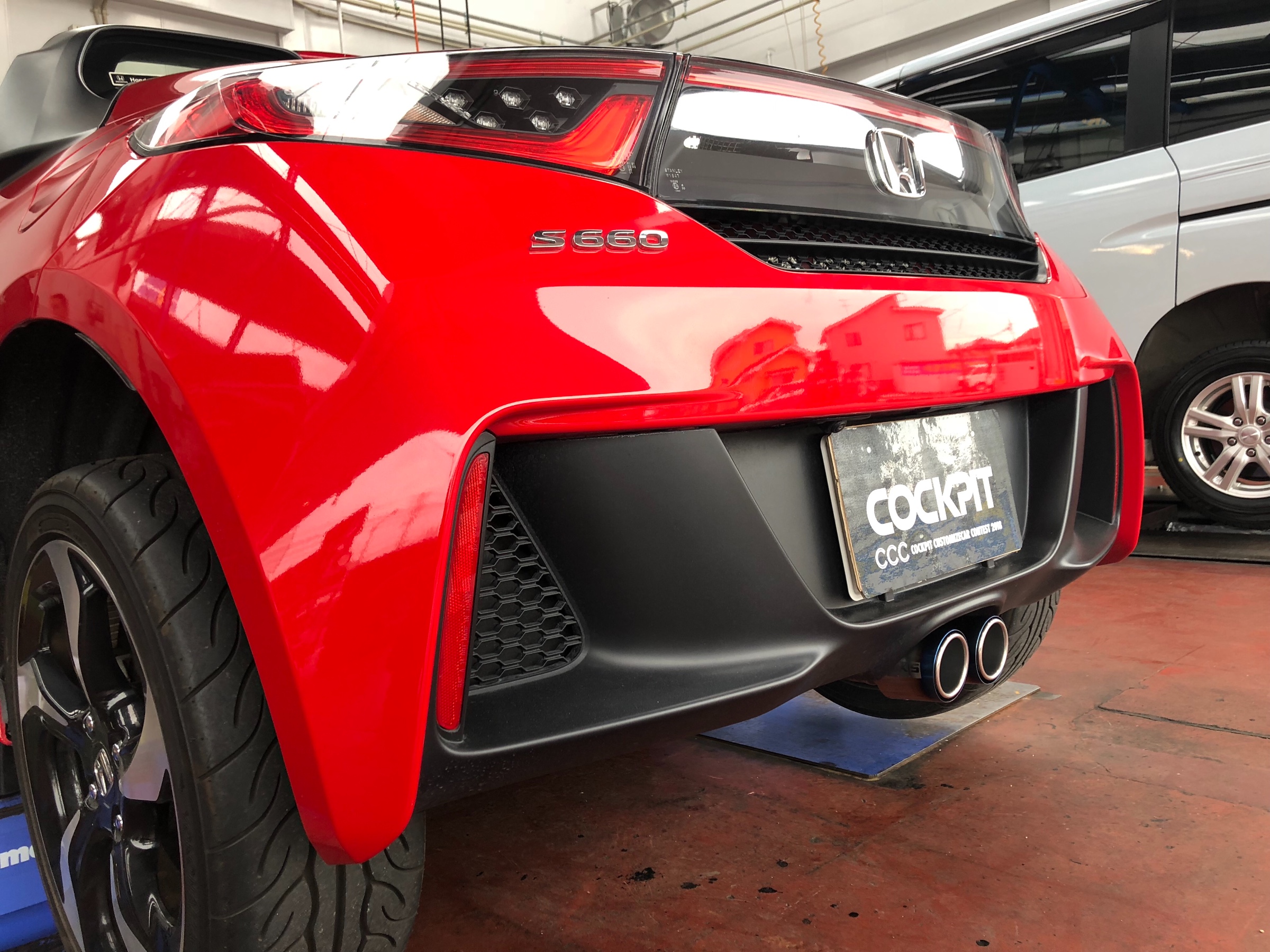 Jコンパクト “ ホンダ S660 ” HKS LEGAMAX sports マフラー 交換