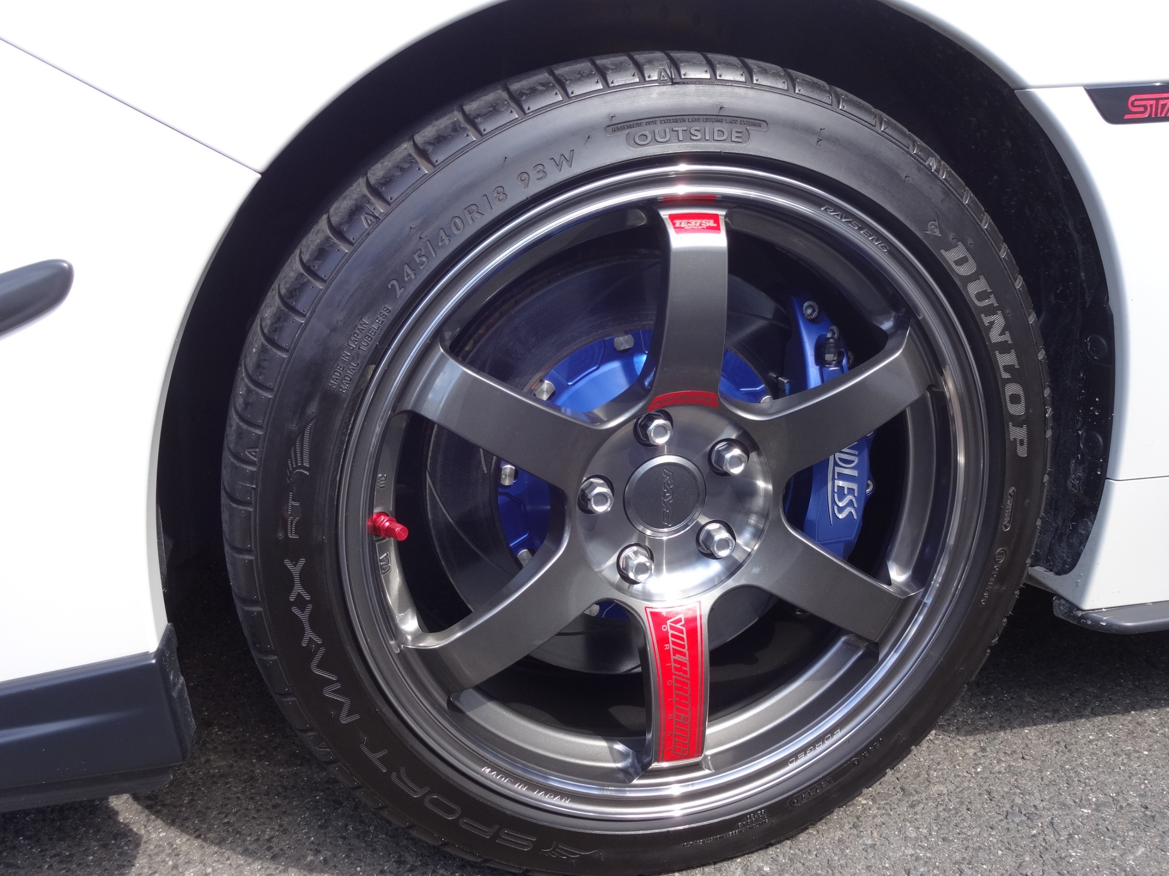 2022年春ホイール装着事例 WRX S4にVOLK RACING TE37 SAGA SL | スバル