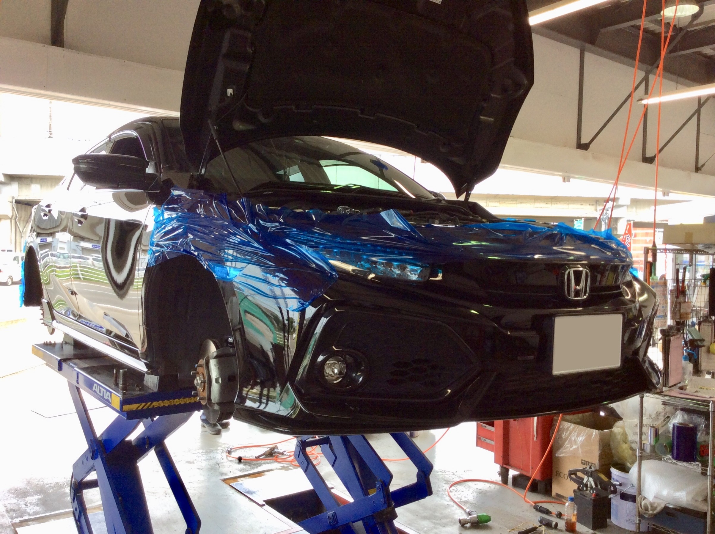 シビックハッチバック FK7 車高調取り付けます！ | ホンダ