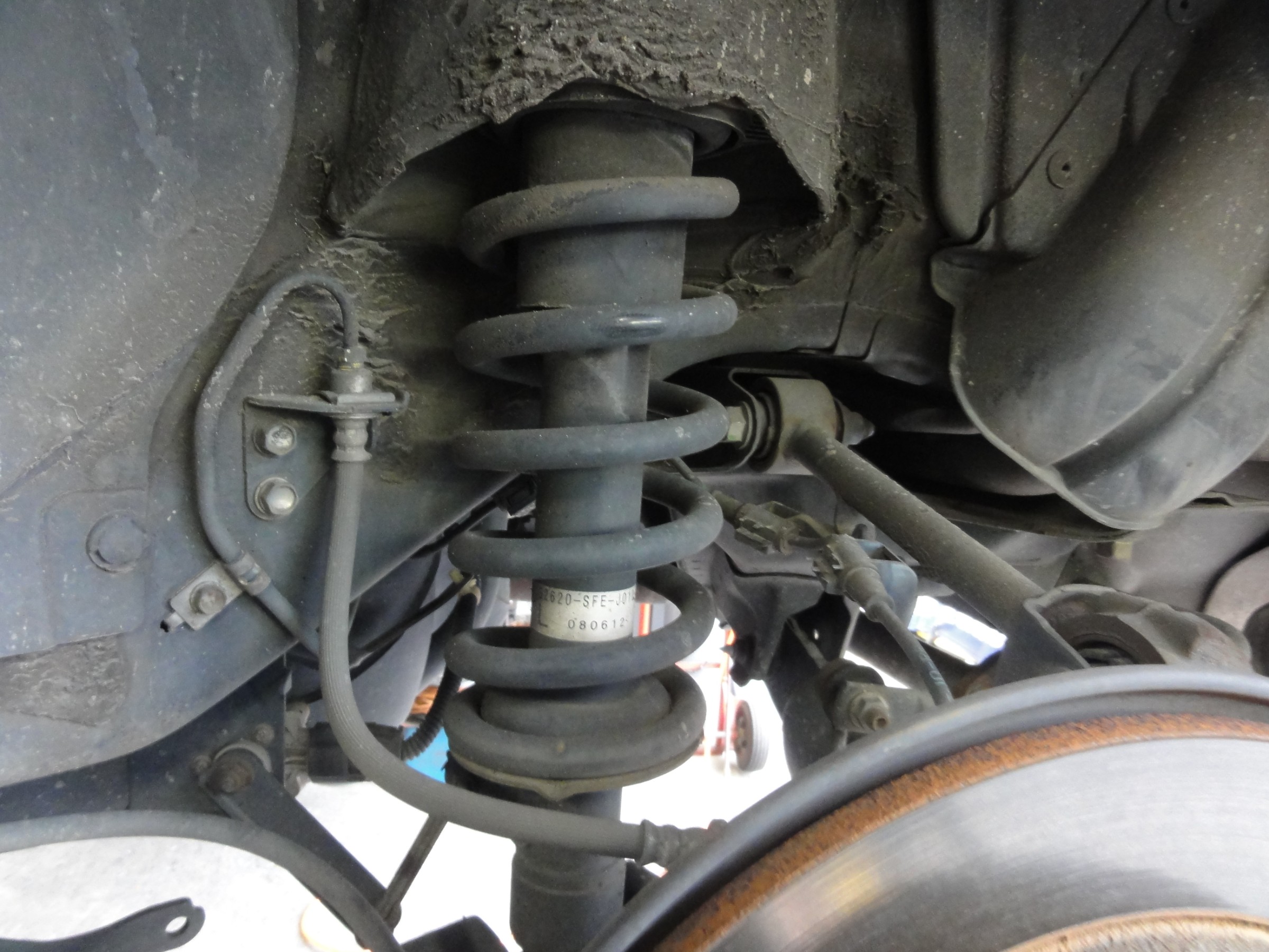 オデッセイ（RB1）テイン製車高調「FLEX-Z」（持込み）装着