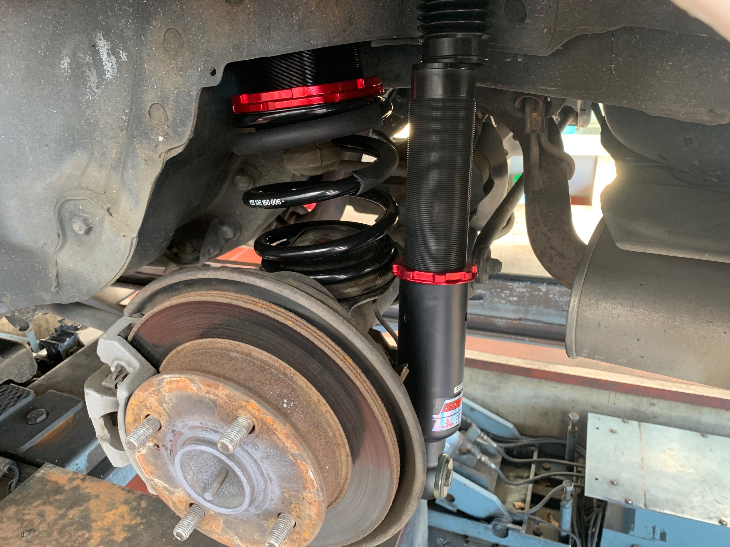 AE86フロント車高長 車高調 RIGEL TOYOTA AE86 86 ハチロク レビン トレノ weld on