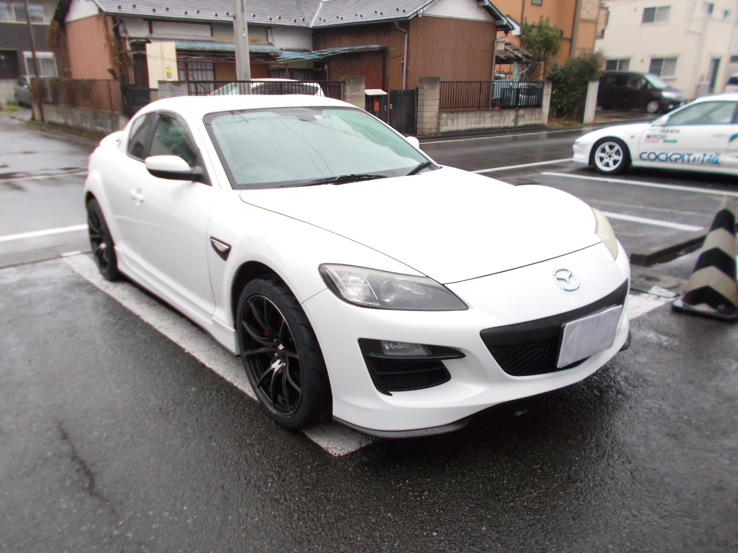 Rx 8 Dg 5オーバーホール済車高調 持込み 装着 アライメント作業 マツダ Rx 8 足まわり サスペンション ブレーキ サスペンションパーツ関連取付 作業日誌 コクピット 川越 お店の得意技紹介