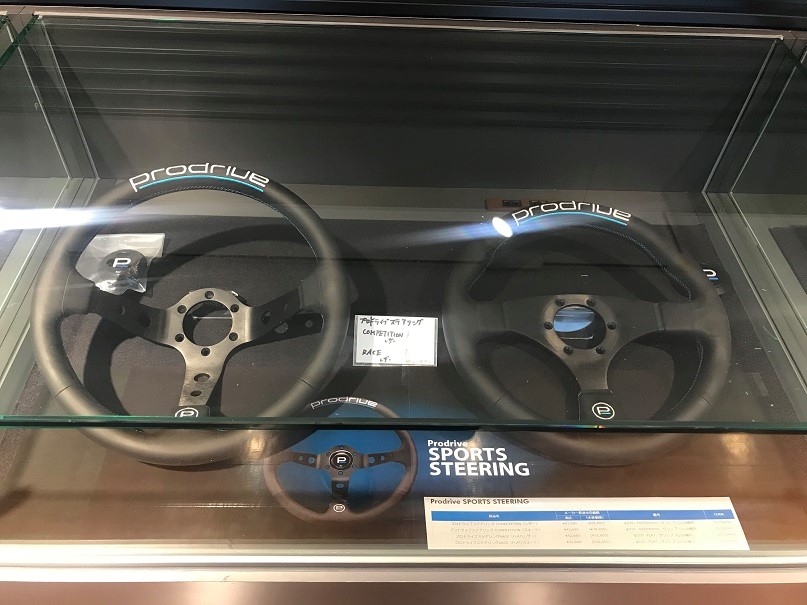 プロドライブステアリング COMPETITION　　　（レザー） Prodrive Pro Shop Steering Wheel Race Model 32.5Œ¶ Flat
