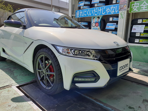 S660 モデューロ仕様に車高調取り付け ホンダ S Mx 足まわり サスペンション ブレーキ 足まわり サスペンション ブレーキ サスペンションパーツ関連取付 スタッフ日記 コクピット コジマ 車のカスタマイズにかかわるスタッフより