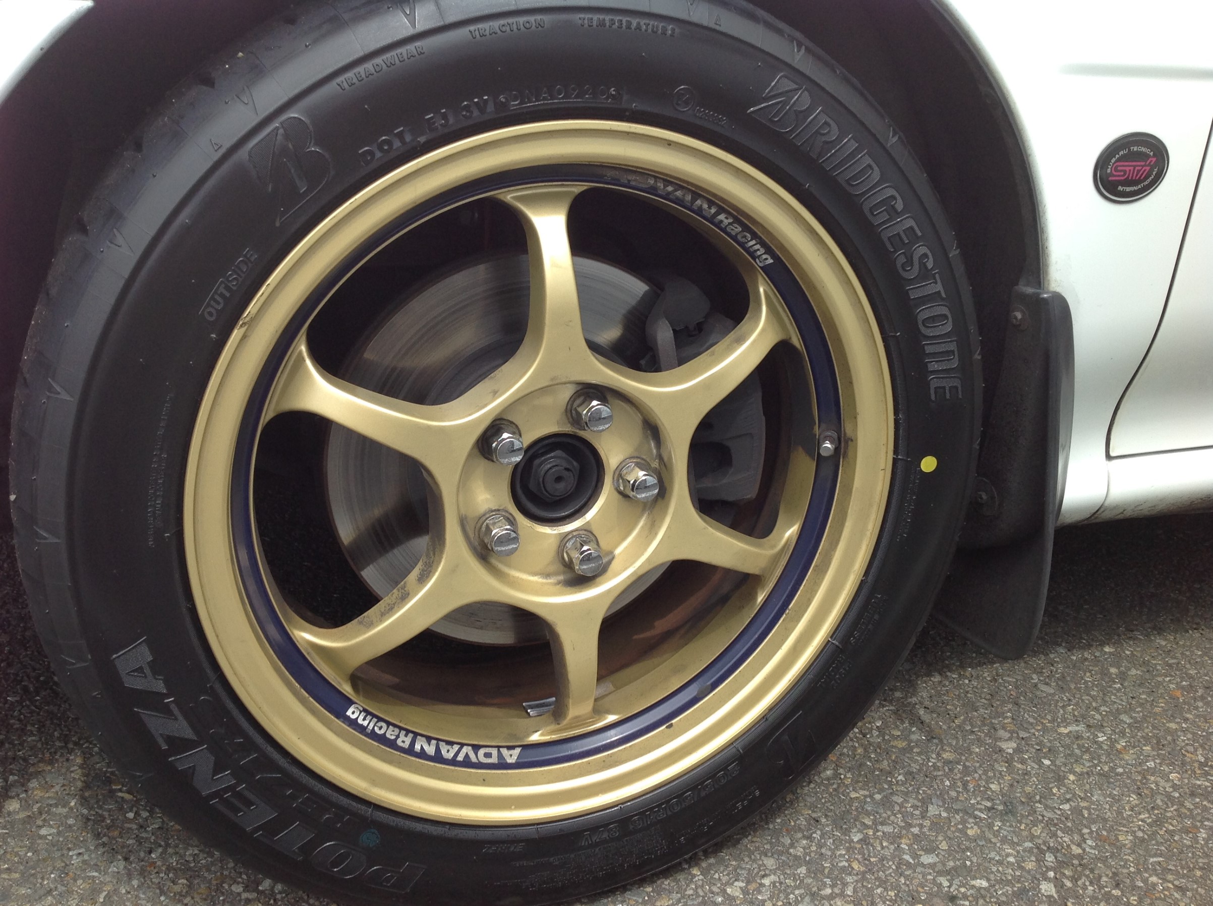 インプレッサ WRX STI TYPE RAさんに、POTENZA RE-71RS装着