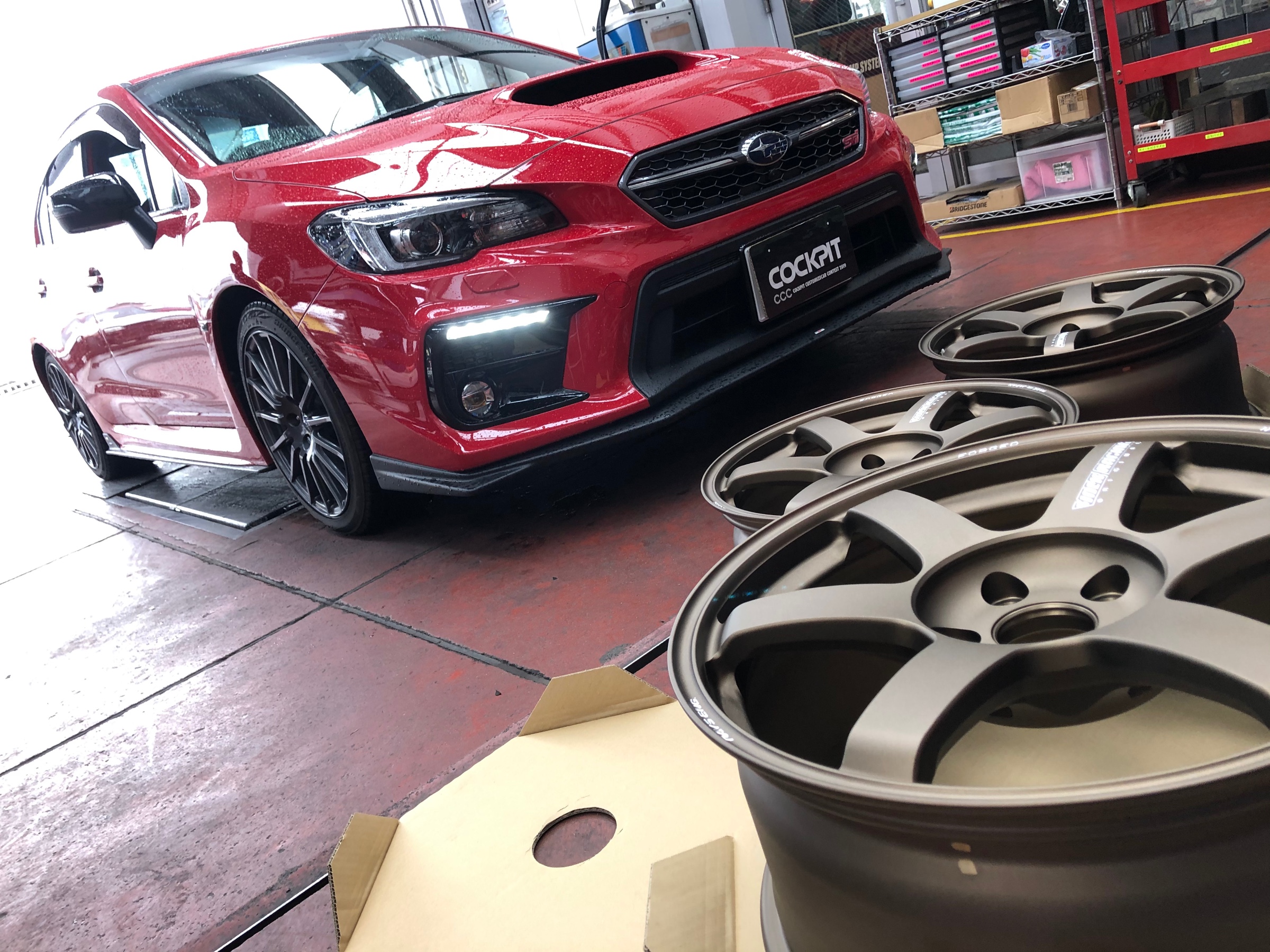 WRX S4 ホイール交換 《 VAG × RAYS VOLK RACING TE37 SAGA ブロンズ