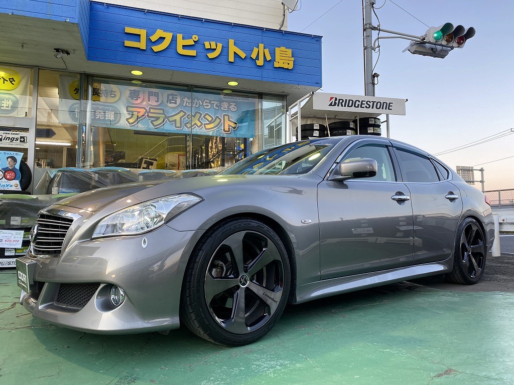 フーガY51 テイン車高調フレックスＺ・ドラレコ・四輪アライメント調整