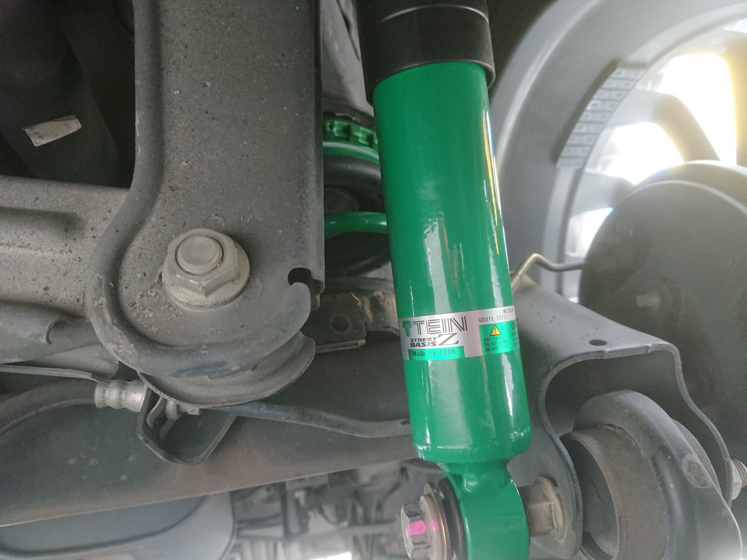 本日の車高調取り付け!パレットSW | スズキ パレットSW 足 本日の車高調取り付け!パレットSW | スズキ パレットSW 足