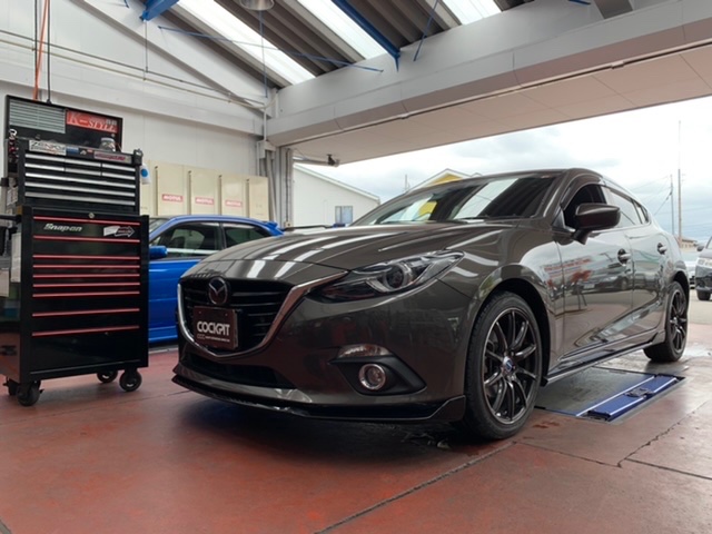 ◇MAZDA AXELA SPORT [BM5FS] GP SPORTS EXAS マフラー取付