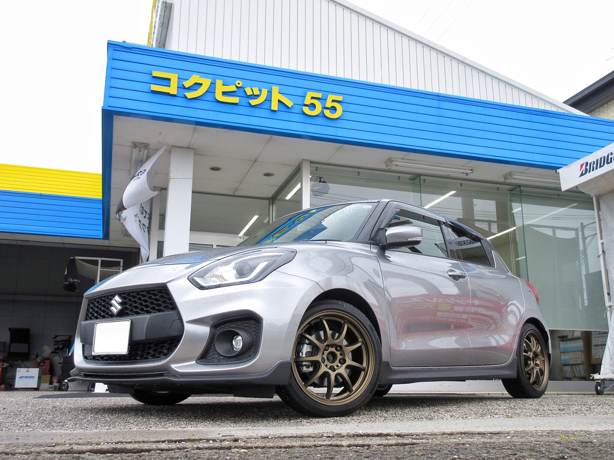 受賞店舗】 メイカー不明 ホイール タイヤ 4本 スイフトスポーツZC33s 