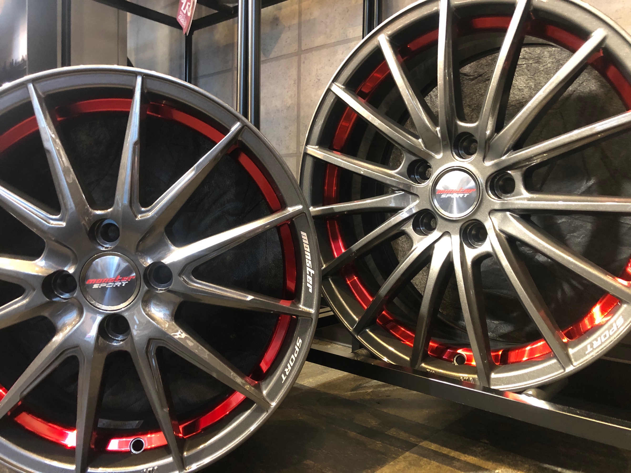 状態要確認　Monster Sport　１５インチアルミホイール２本 VX15S アルミホイール