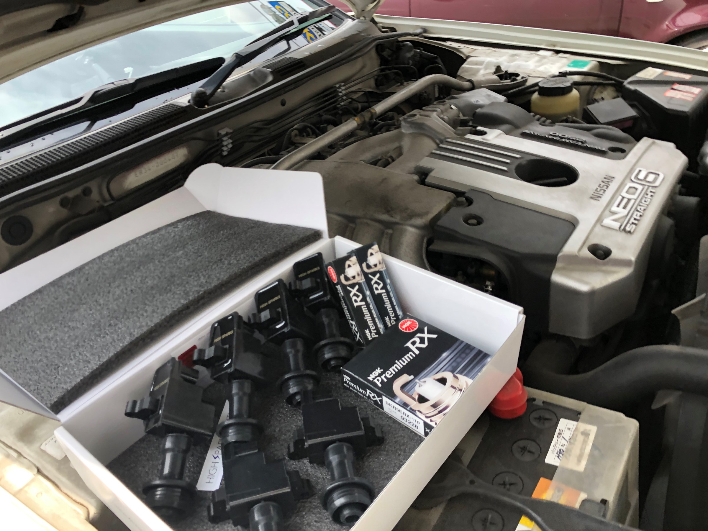 Er34 スカイライン エンジンの調子が悪い 日産 スカイライン カスタマイズ日記 コクピット 相模原 車のカスタマイズにかかわるスタッフより
