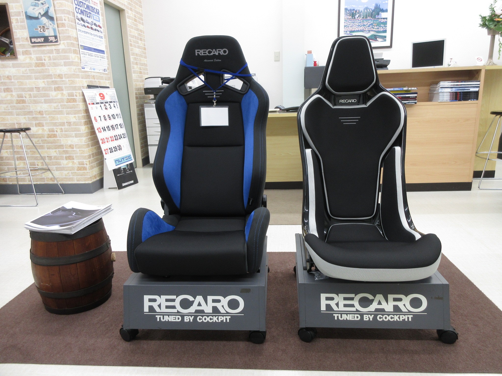 レカロの新商品「RECARO RCS」の展示用シートが入荷しました