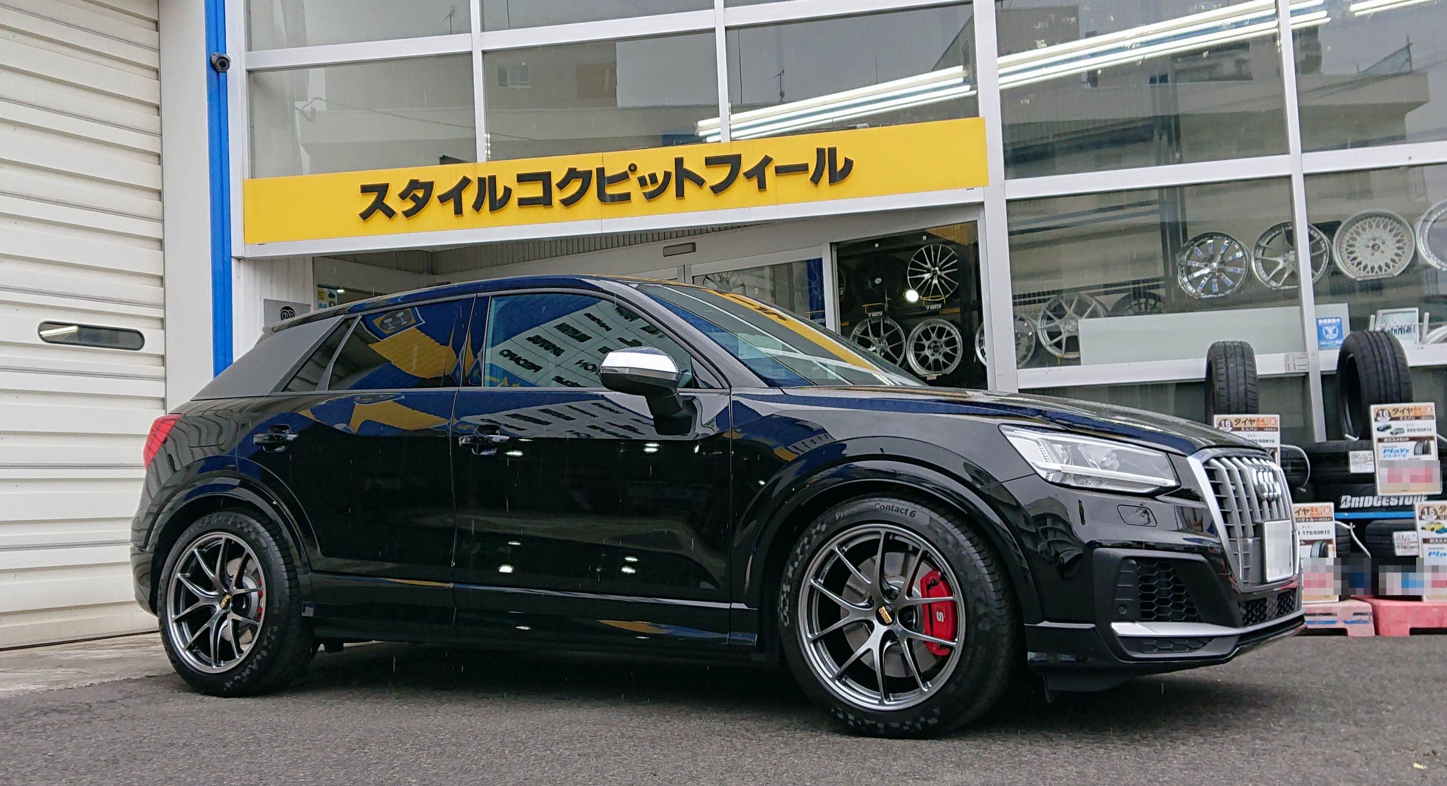 AUDI SQ2 (GA) の足回り“一括お造り”作業 ／ KW Version-1 & BBS