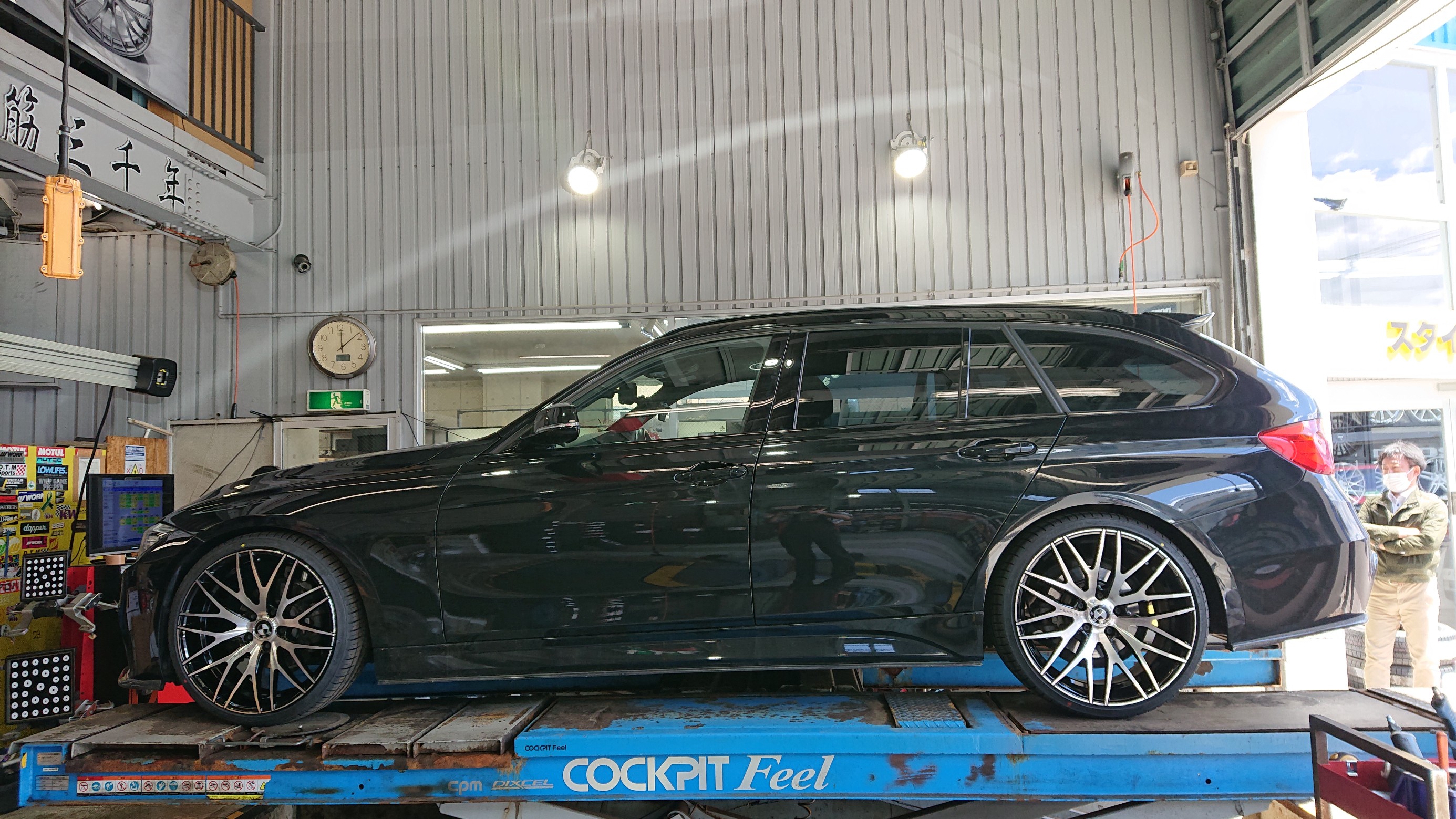 KW Version-1 取付 ＆ 4輪アライメント調整作業 ／ BMW F31 320i