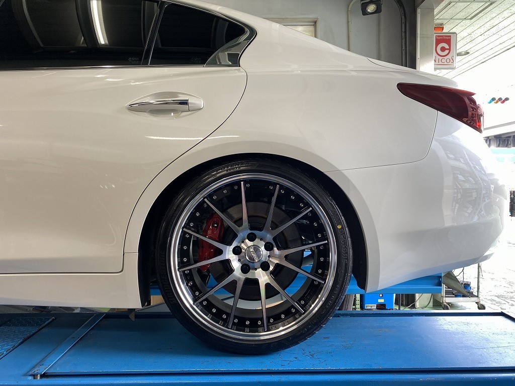 スカイライン 400R V37 TWSエクスリート 206S ポテンザ S007A装着