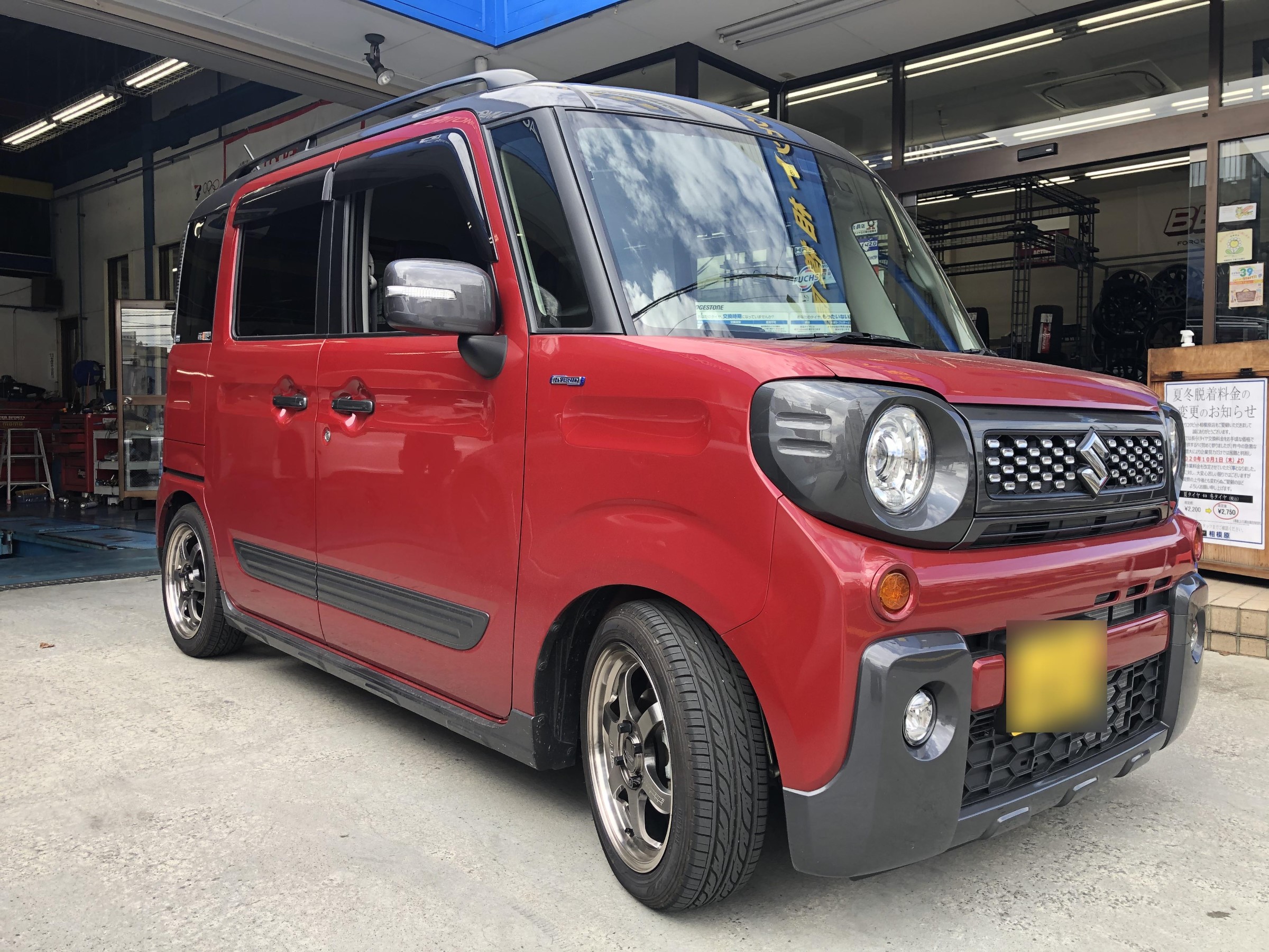 スズキ スペーシア ギア Mk53s 乗り心地を良くしたいとのご相談がありました スズキ スペーシアギア 足まわり サスペンション ブレーキ カスタマイズ日記 コクピット 相模原 車のカスタマイズにかかわるスタッフより