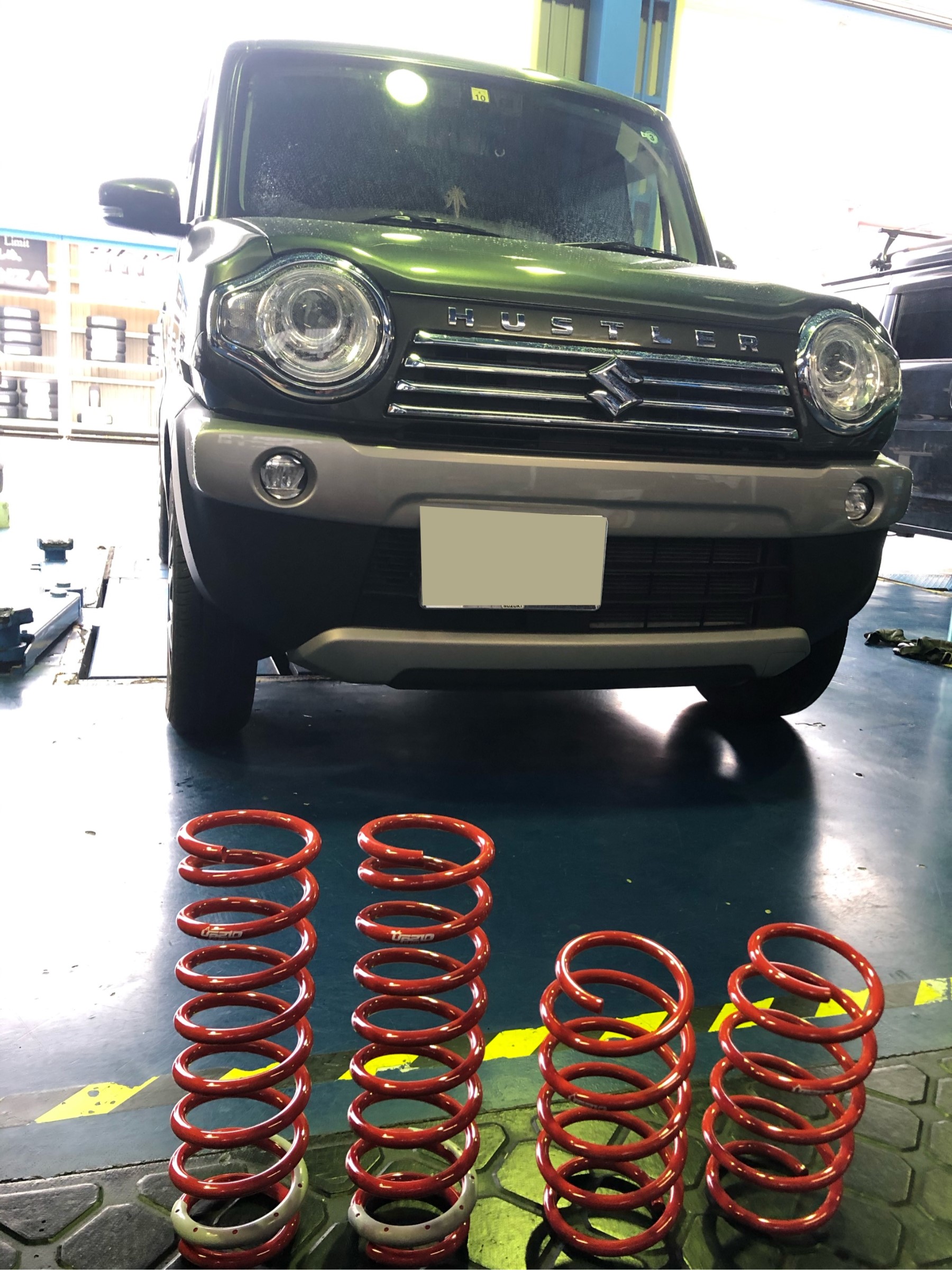 よこはち　タナベ サステック Up210 スプリング前後セット ハスラー用 TANABE サステック Up210 スプリング前後セット ハスラー用