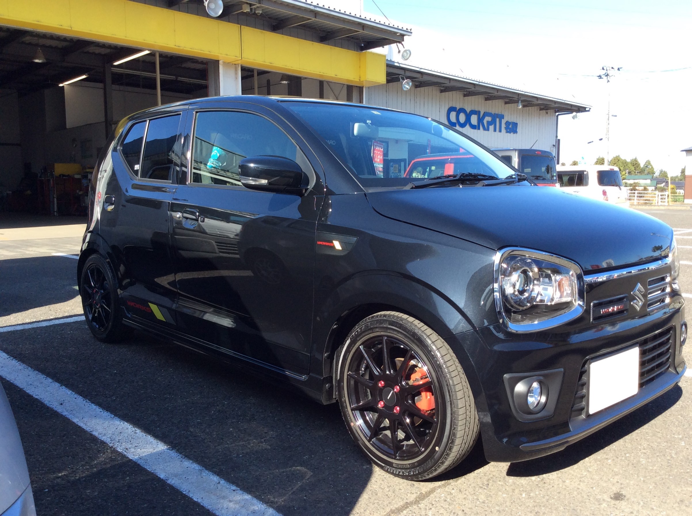 スズキ アルトワークス HA36S RS-Rスプリング交換 | スズキ