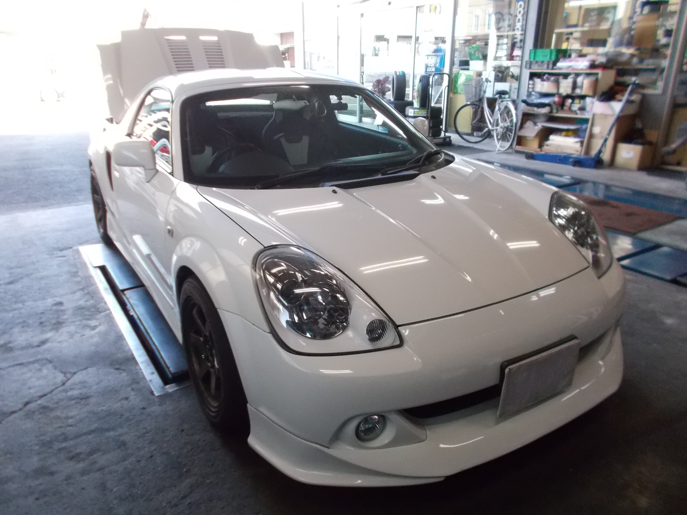 Mr S フジツボ製スポーツマフラー サード製スポーツキャタライザー 持込み 装着 トヨタ Mr S 吸 排気系 Hid Led その他電装系 マフラー交換 作業日誌 コクピット 川越 お店の得意技紹介