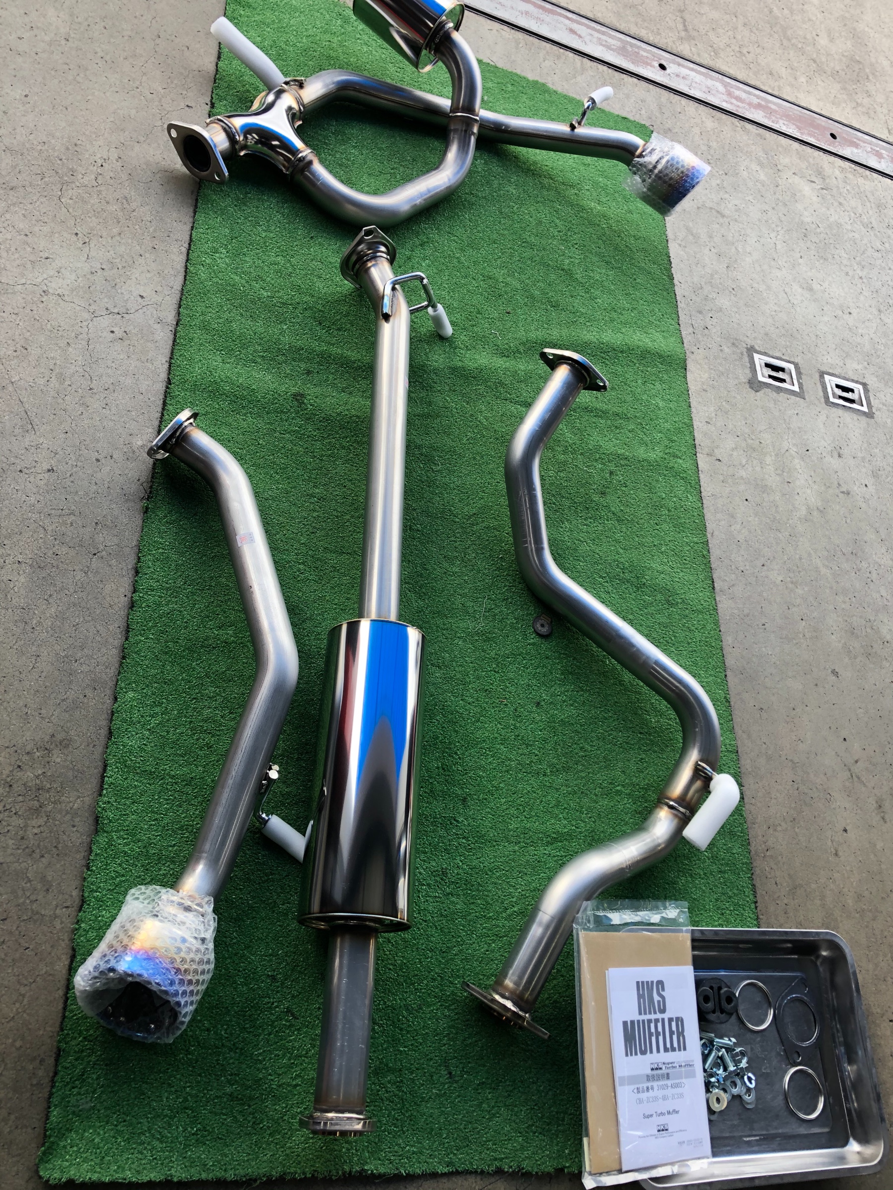 ZC33S スイフトスポーツ マフラー交換【 ZC33S x HKS スーパーターボ